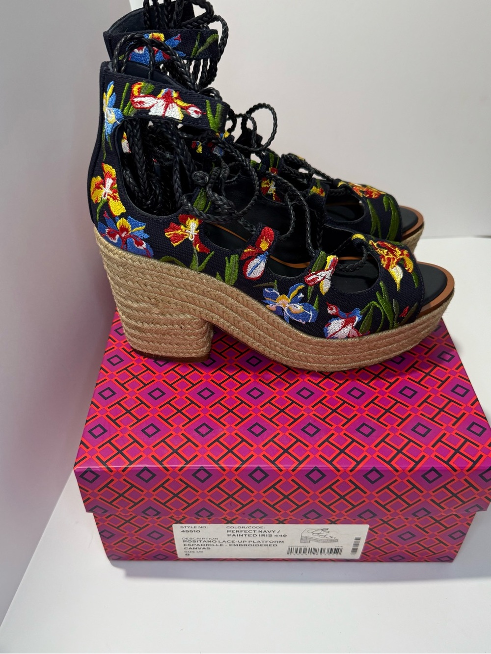 Tory Burch Positano Lace-up Espadrille - Picture 2 of 4